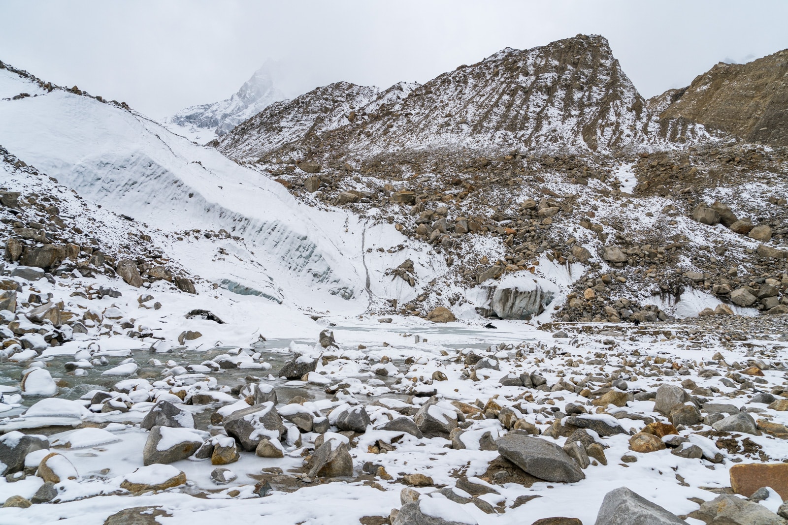 Gomukh with snow