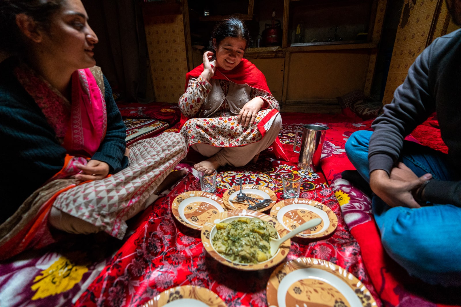 Homemade food in a homestay in Altit, Pakistan