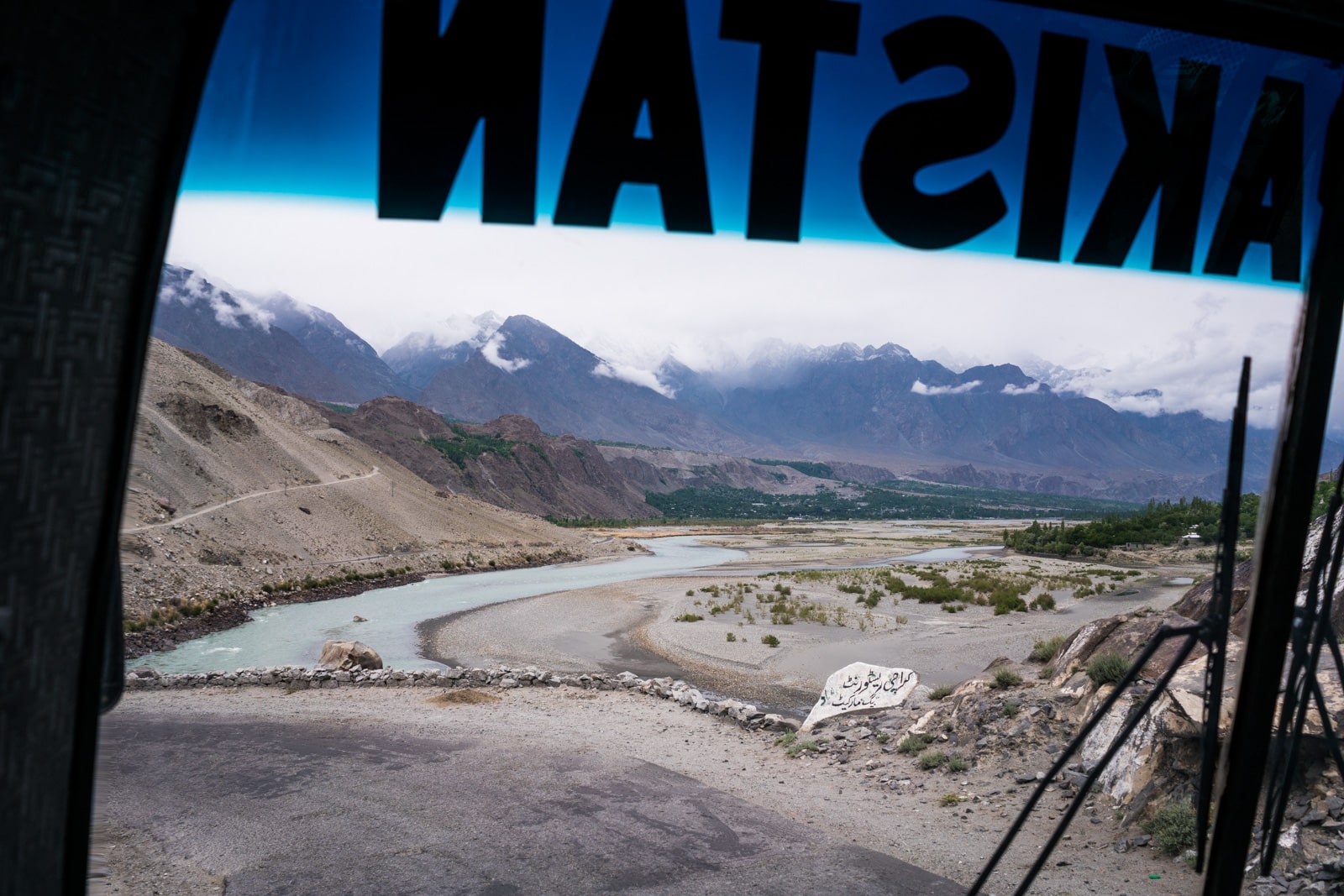 Phander Valley travel guide - Mountain views on the NATCO bus from Gilgit to Phander - Lost With Purpose travel blog