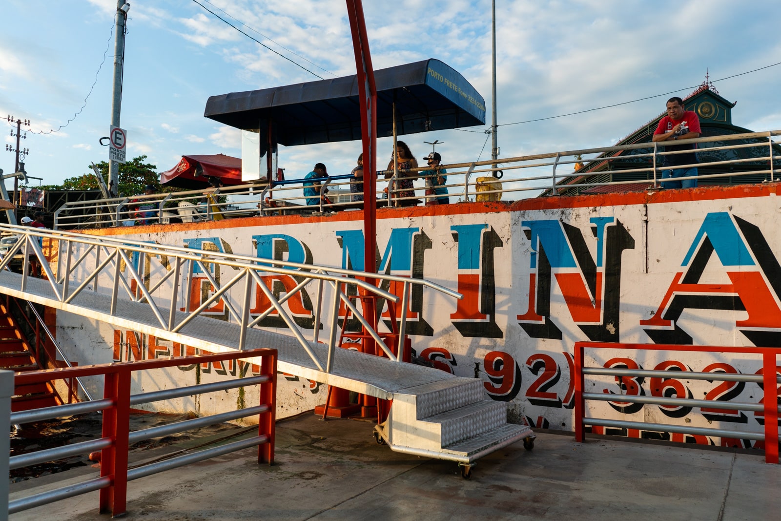 Taking the fast boat from Manaus, Brazil to Leticia, Colombia - Ramp to Terminal Ajato dock - Lost With Purpose travel blog