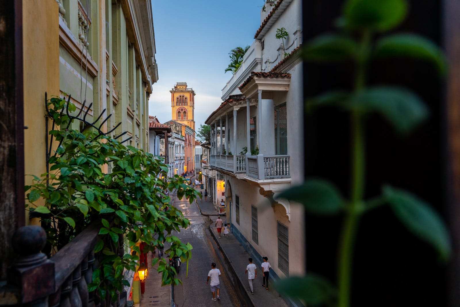 Cafes with wifi for digital nomads in Cartagena, Colombia - Cartagena at sunset - Lost With Purpose travel blog