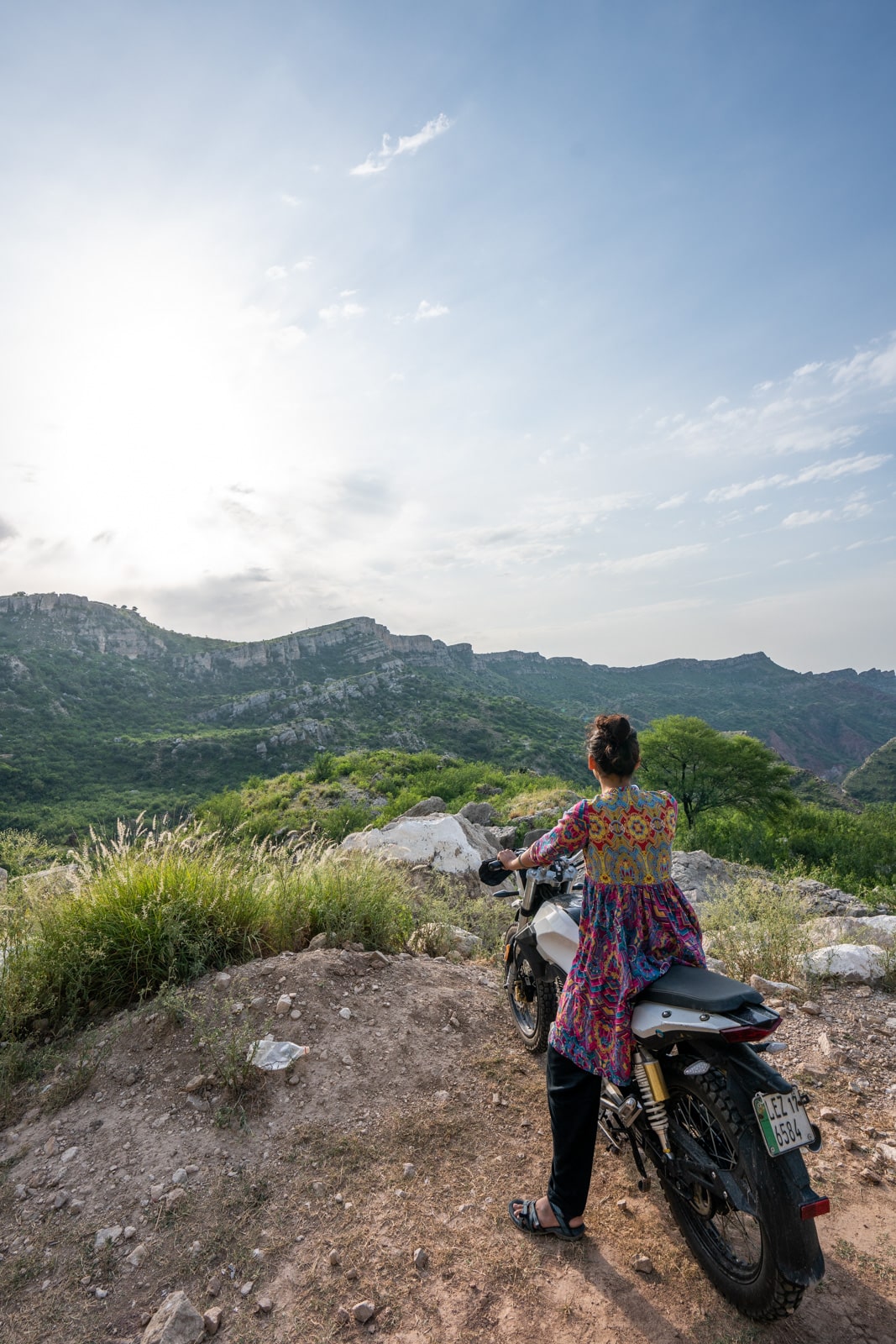 Learning to bike as a woman in Pakistan - On a bike near Neela Wahn - Lost With Purpose travel blog