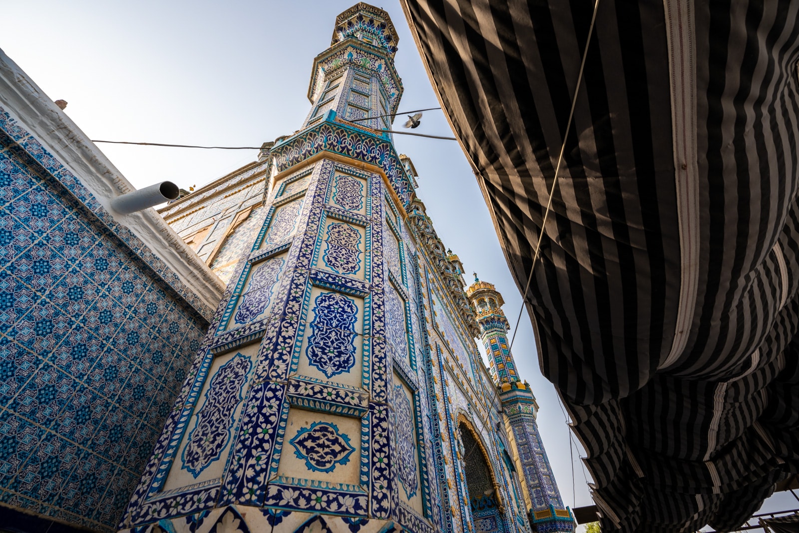 Sindh travel guide - Mosaic tiles on the shrine of Sachal Sarmast - Lost With Purpose travel blog