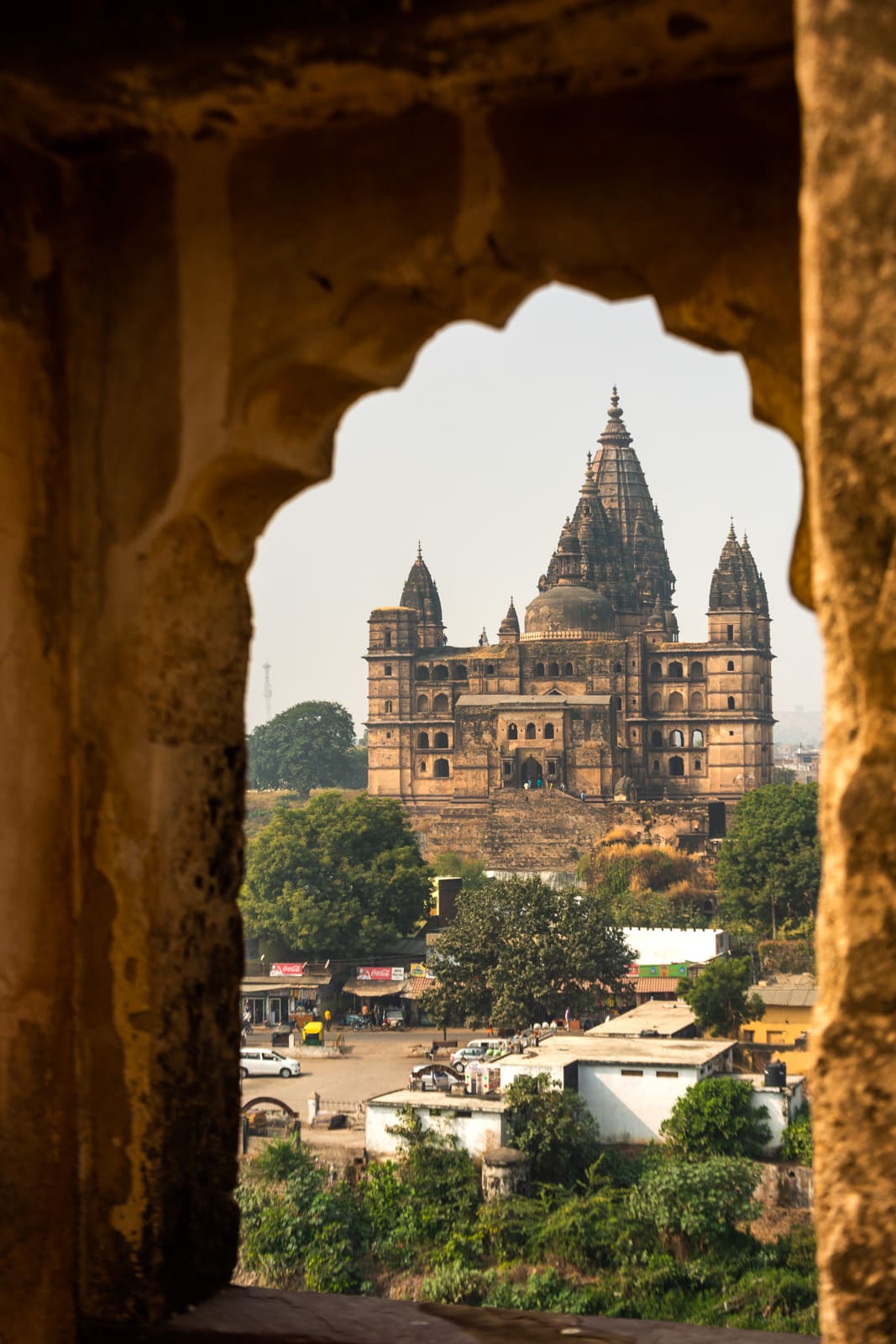 Chaturbhuj Temple seen from Raja Mahal - A quick guide to travel in Orchha - Lost with Purpose travel blog