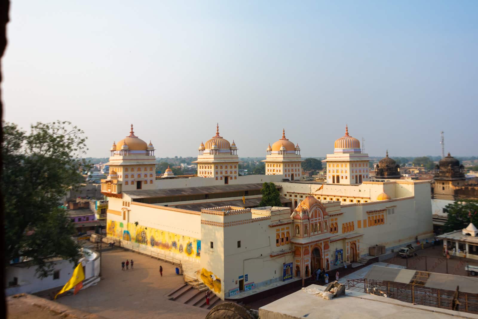 Ram Raja temple from above - A quick guide to travel in Orchha - Lost with Purpose travel blog