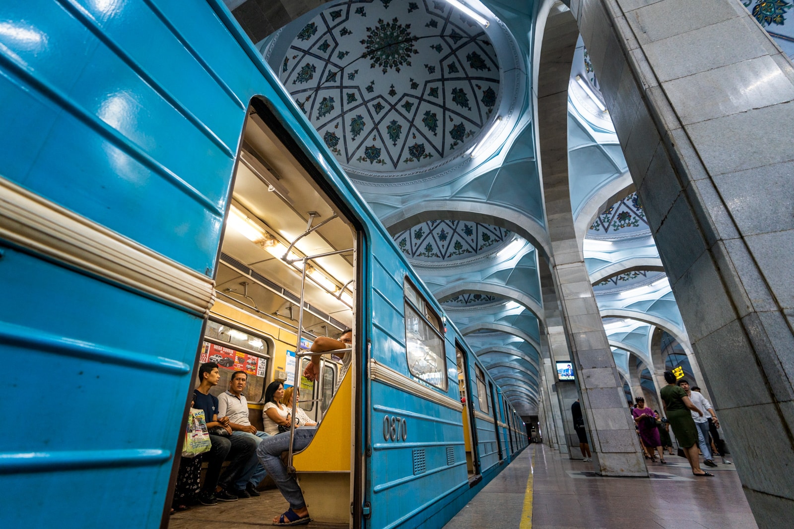 Alisher Navoi metro station in Tashkent, Uzbekistan