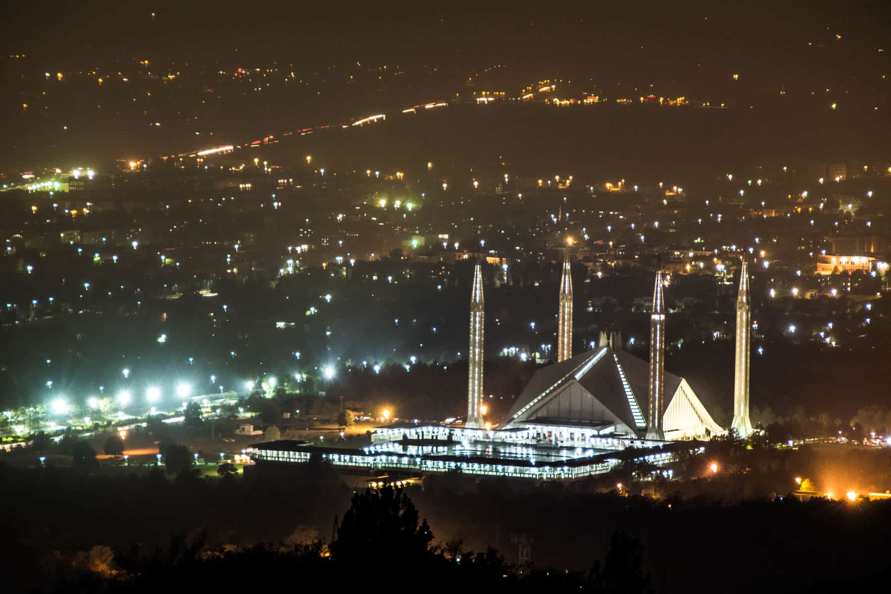 Islamabad at night - Lost With Purpose travel blog