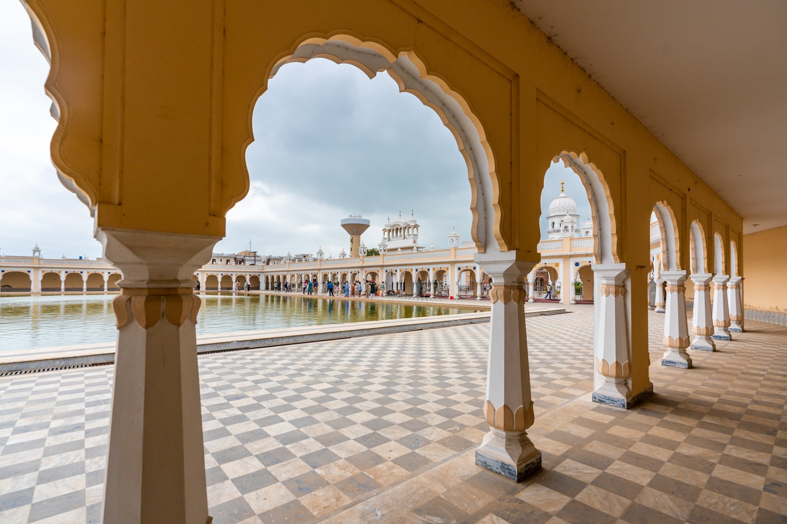 Day trips from Lahore, Pakistan - Sarovar sacred pool at the Sikh gurdwara Nankana Sahib