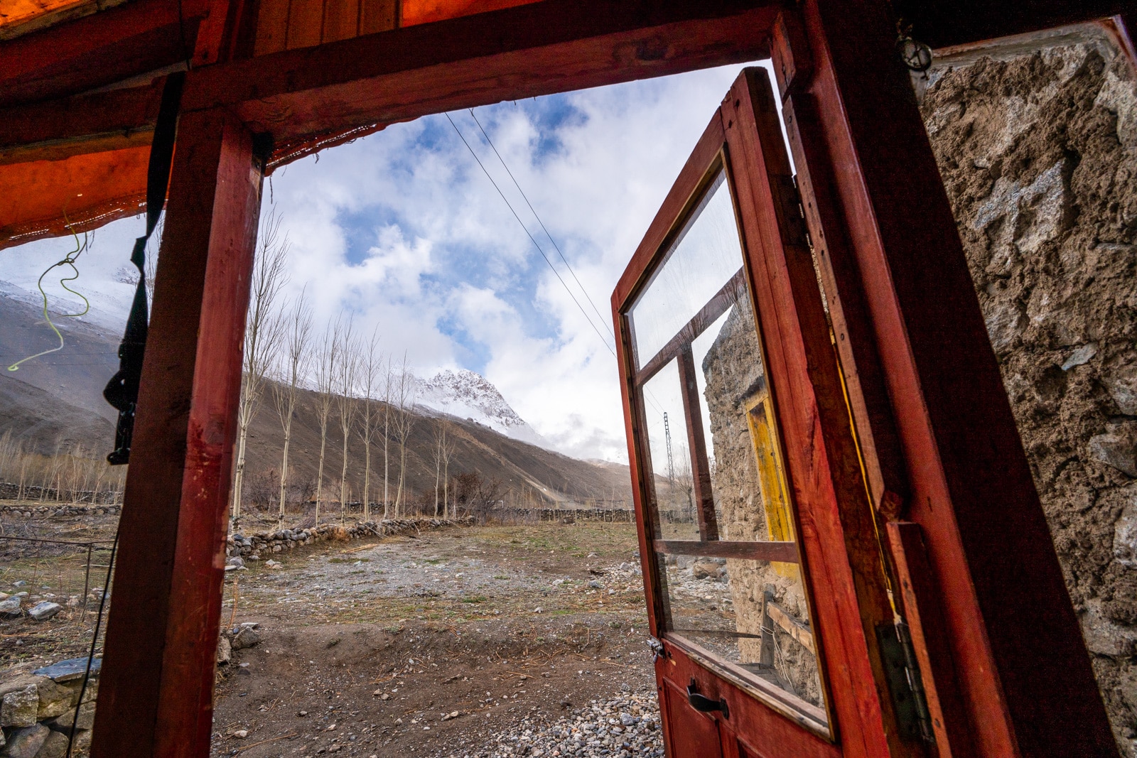 View from Pamir Serai guesthouse in Chapursan Valley