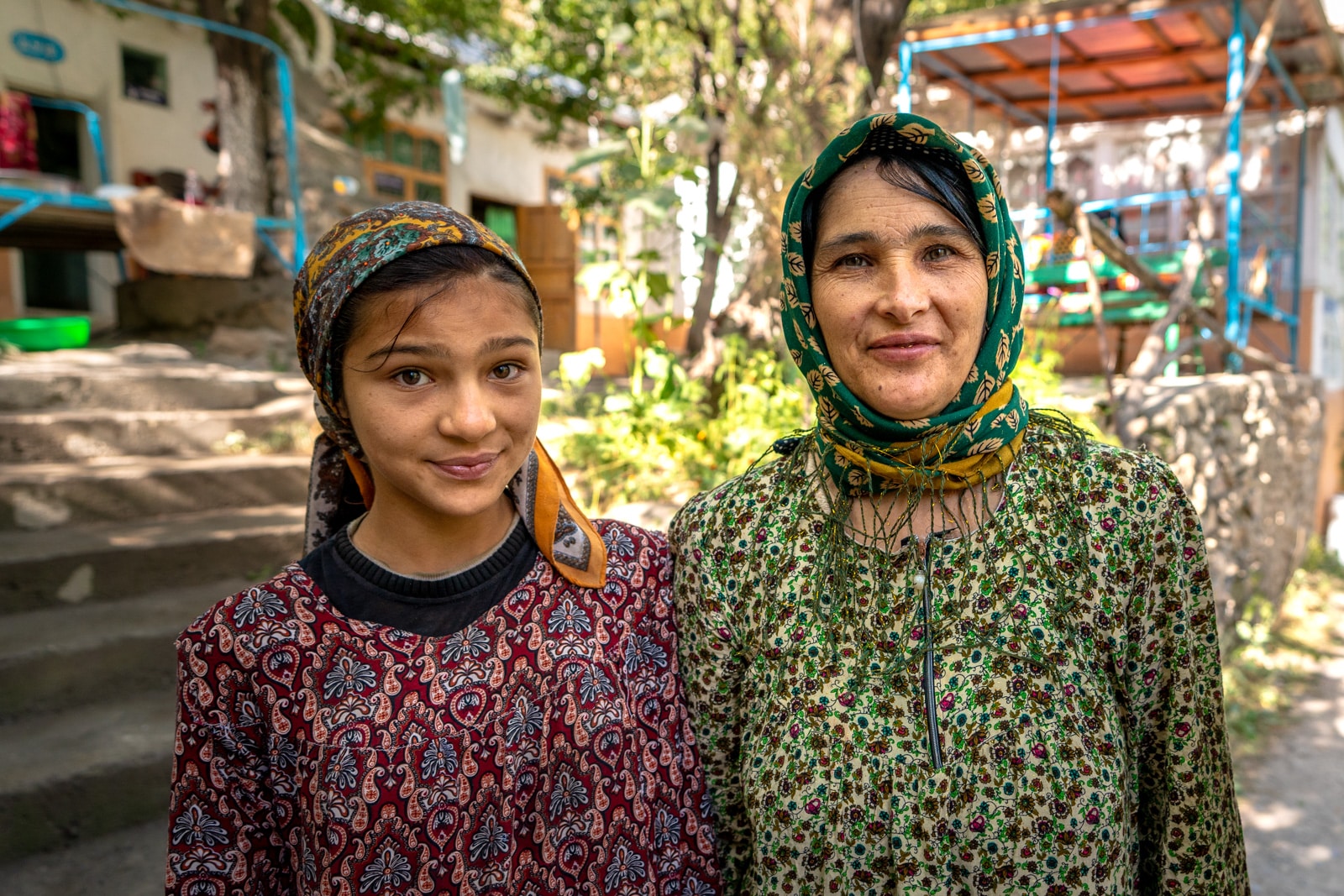 Friendly women at a homestay in Haft Kol, Tajikistan