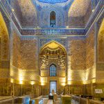 Interior of Gur-e-Amir in Samarkand, Uzbekistan