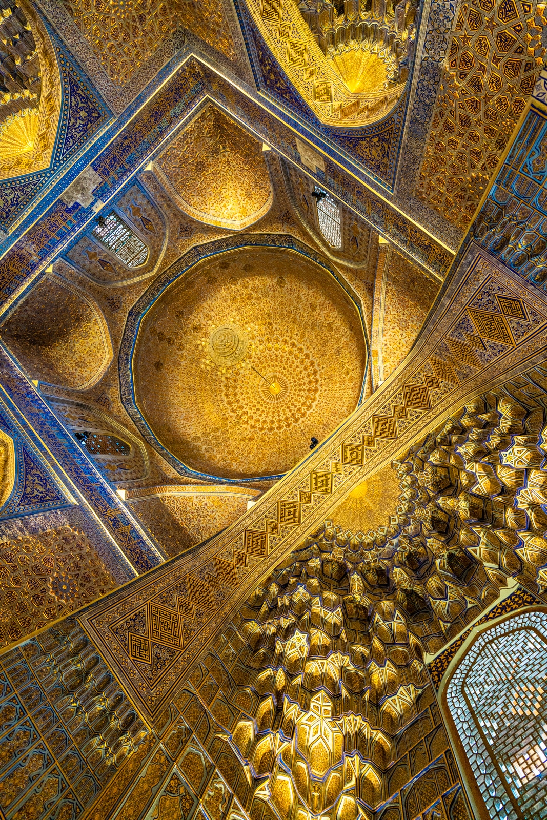 Ceiling of Gur-e-Amir in Samarkand, Uzbekistan