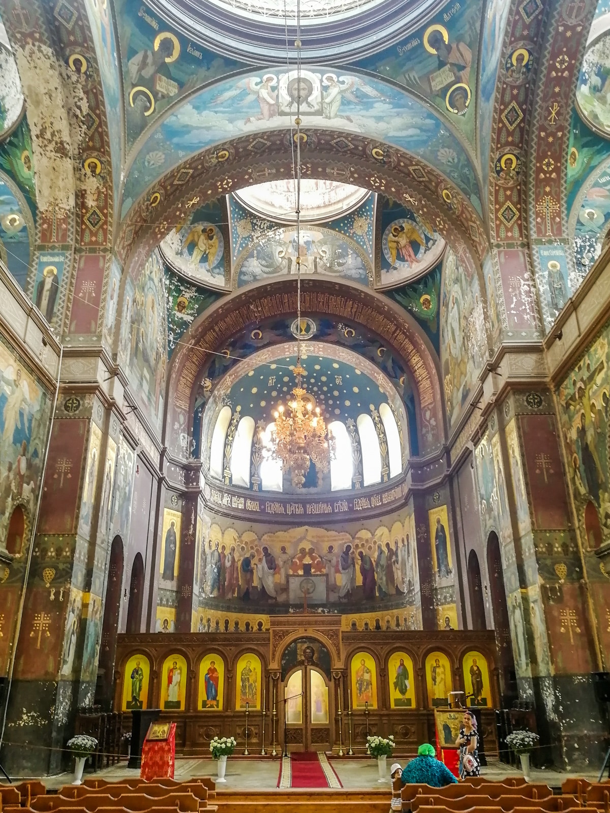 Interior of a monastery in New Athos, Abkhazia