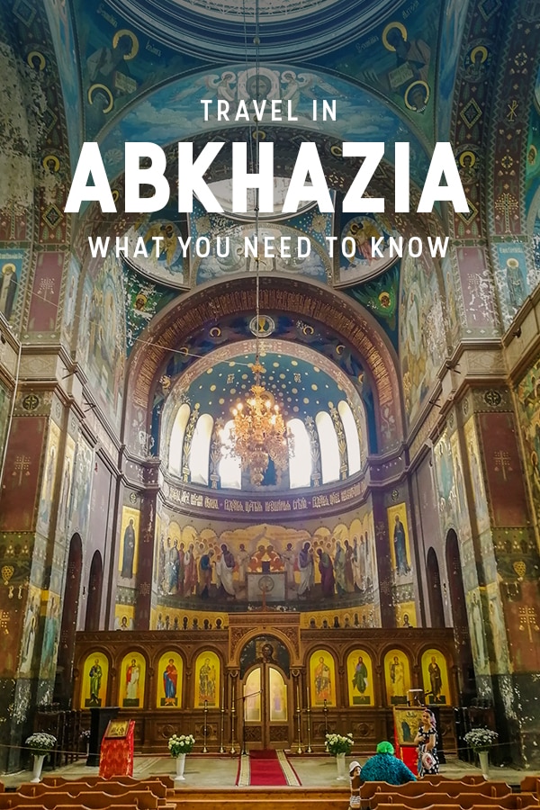 Pinterest pin for Abkhazia travel guide