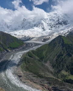 Rakaposhi Base Camp from above in Minapin, Nagar, Pakistan