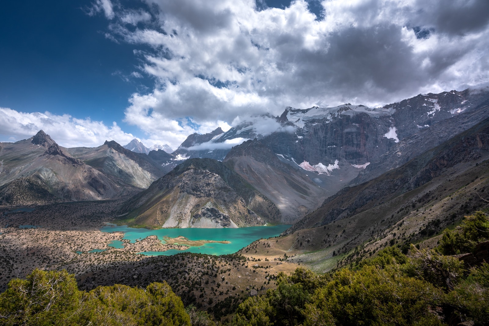 Overview of Kulikalon Lake in Tajikistan's Fann Mountains