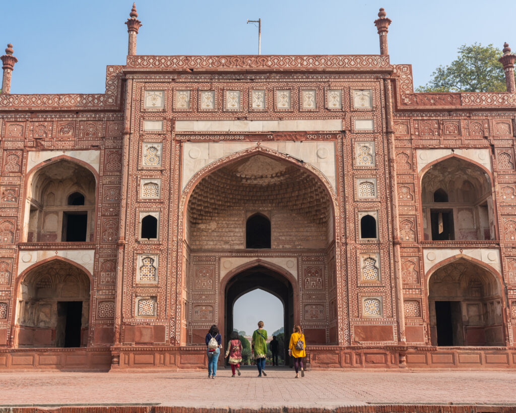 Pakistan women's tour group visiting Jahangir's Tomb outside Lahore