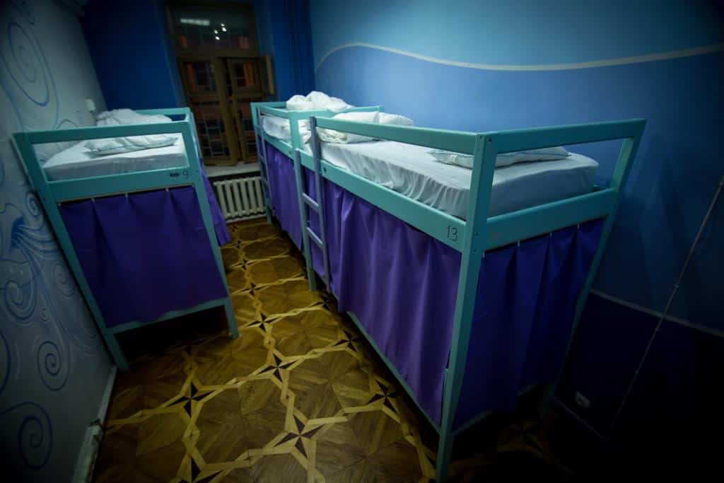 Dorm inside Elements hostel in Kyiv, Ukraine