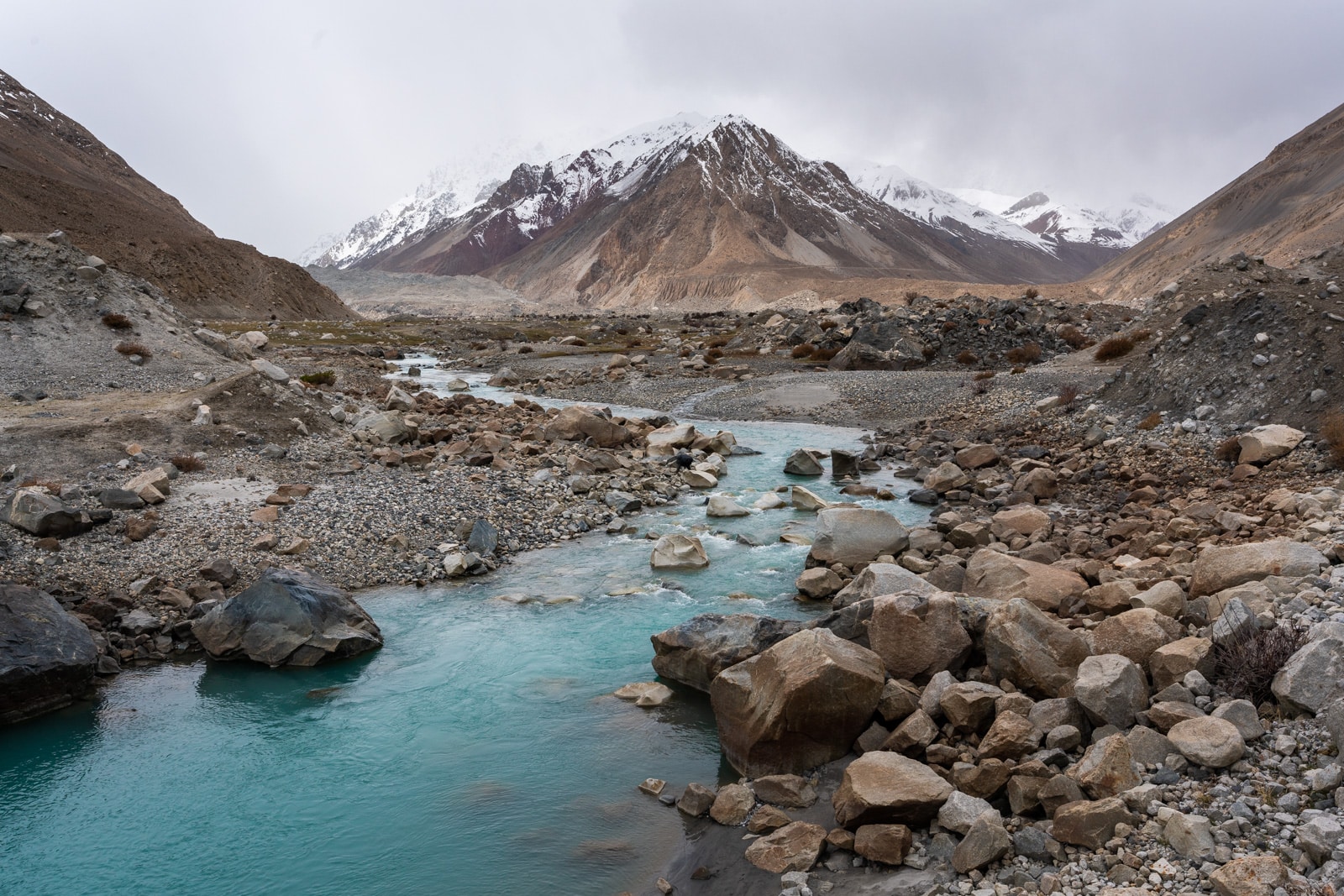 Glacial river in Chapursan valley, Pakistan