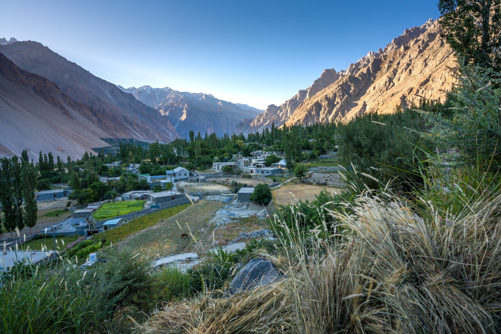 Hunza summer tour itinerary - Gulmit at sunrise