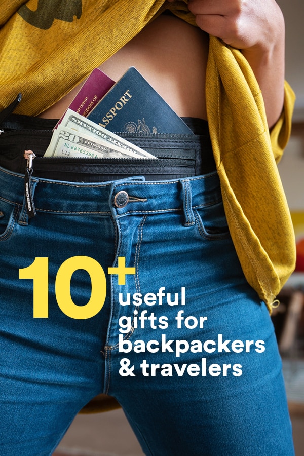 Need to buy a gift for a backpacker or traveler? Forget lame gift lists, here's a list of actually useful gift ideas for travelers and backpackers, straight from a full-time backpacker. All of these items are light, affordable, and important to pack for any long-term backpacking trip or travels. Read on for this backpacker's suggestions! #backpacking #gifts #travel