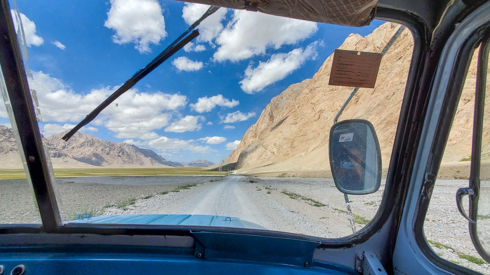 Jeep ride from Shaimak village to Murghab, Tajikistan