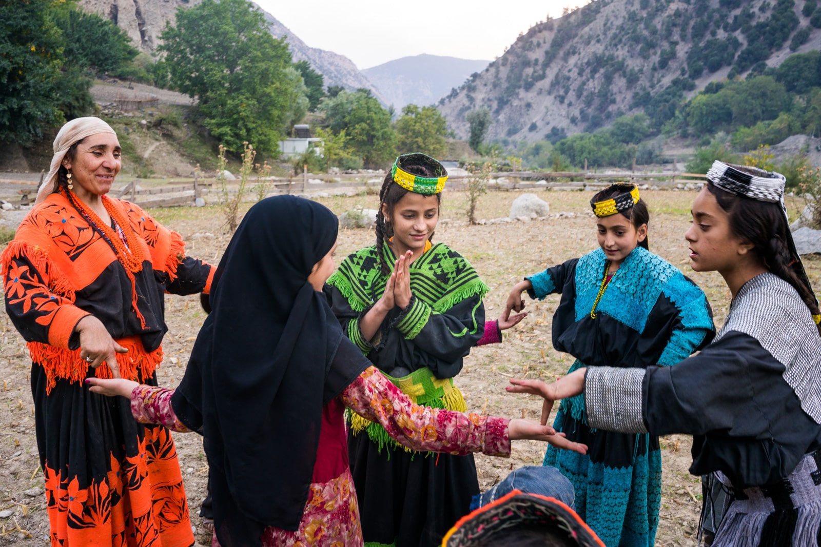 Kalasha women in Pakistan