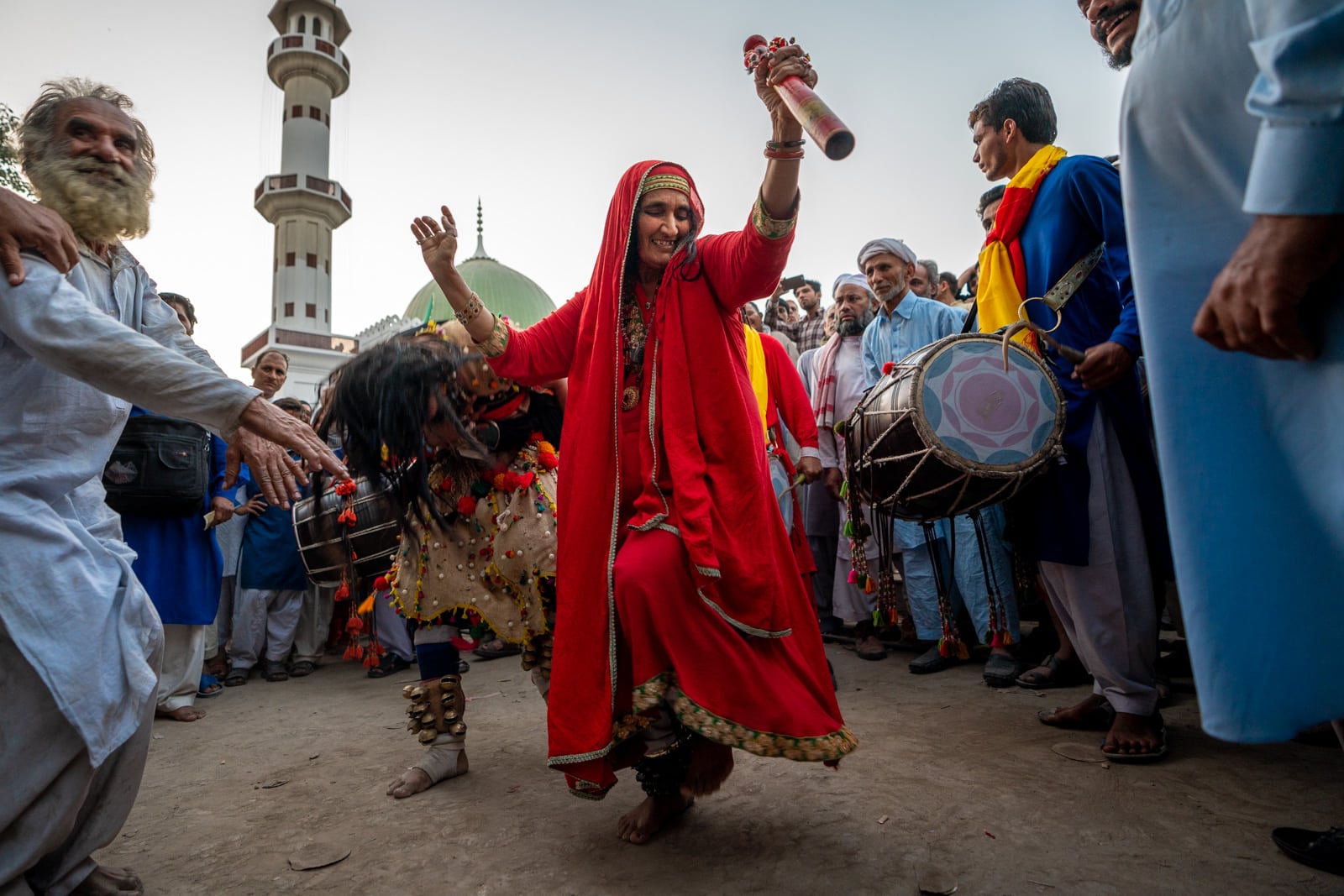 Female malang dancing in Lahore, Pakistan