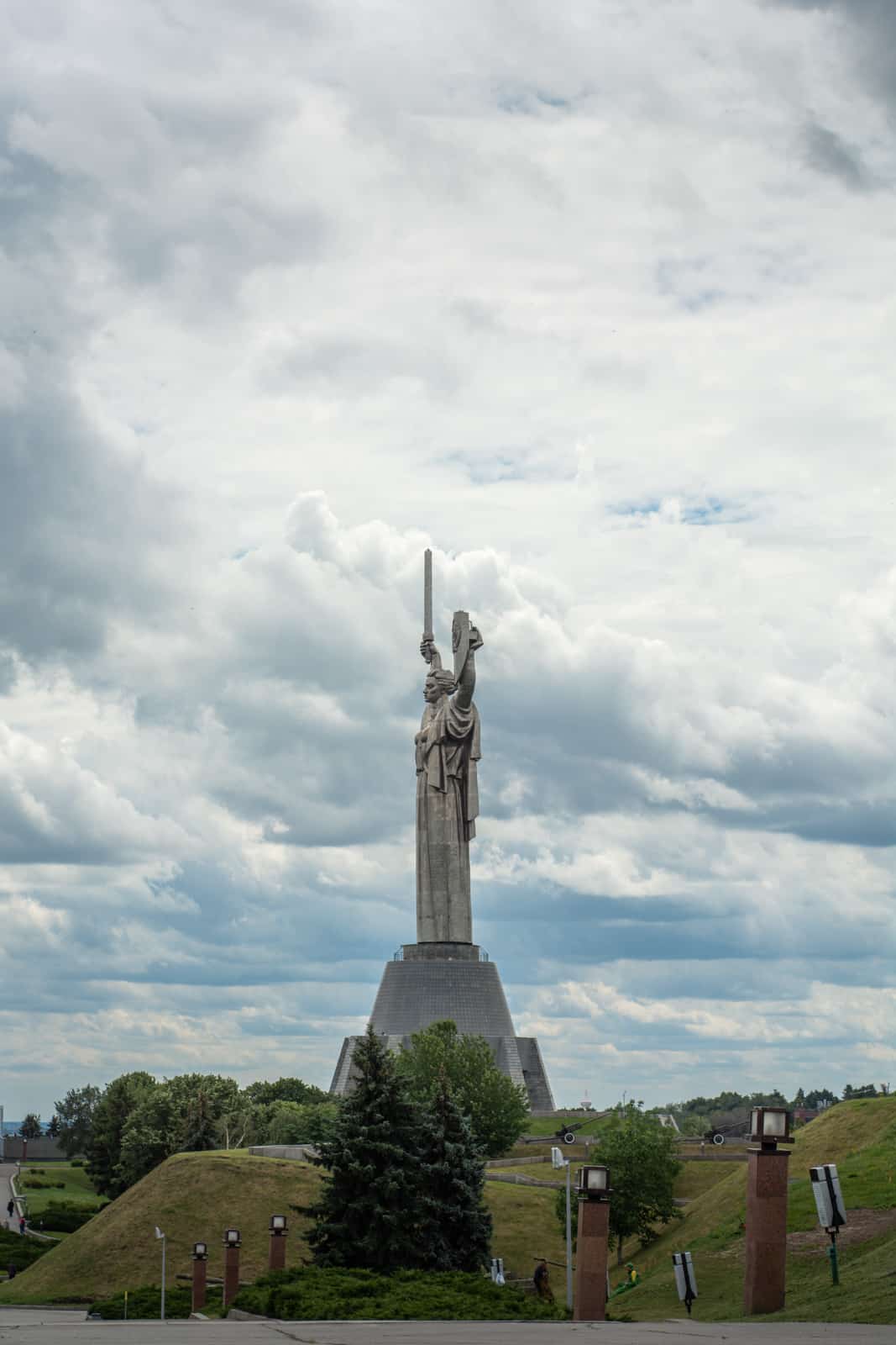 The Motherland monument in Kyiv, Ukraine