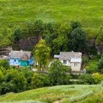Village in Carpathian region, Ukraine
