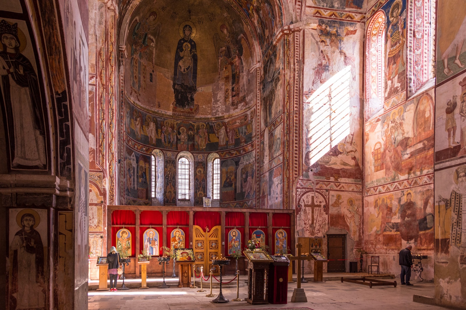 Interior of Gelati monastery in Kutaisi, Georgia