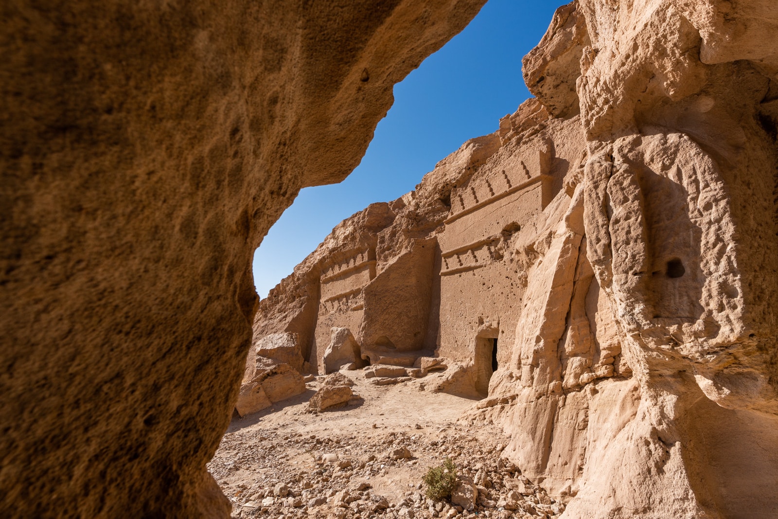 Nabatean tombs in Al Bad, Saudi Arabia