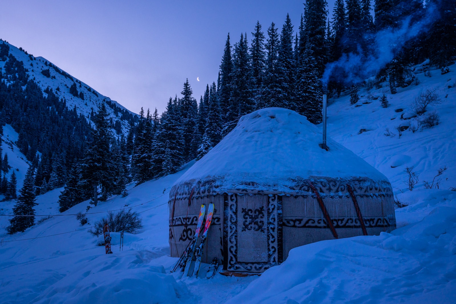 Yurt in Boz Uchuk gorge, Kyrgyzstan
