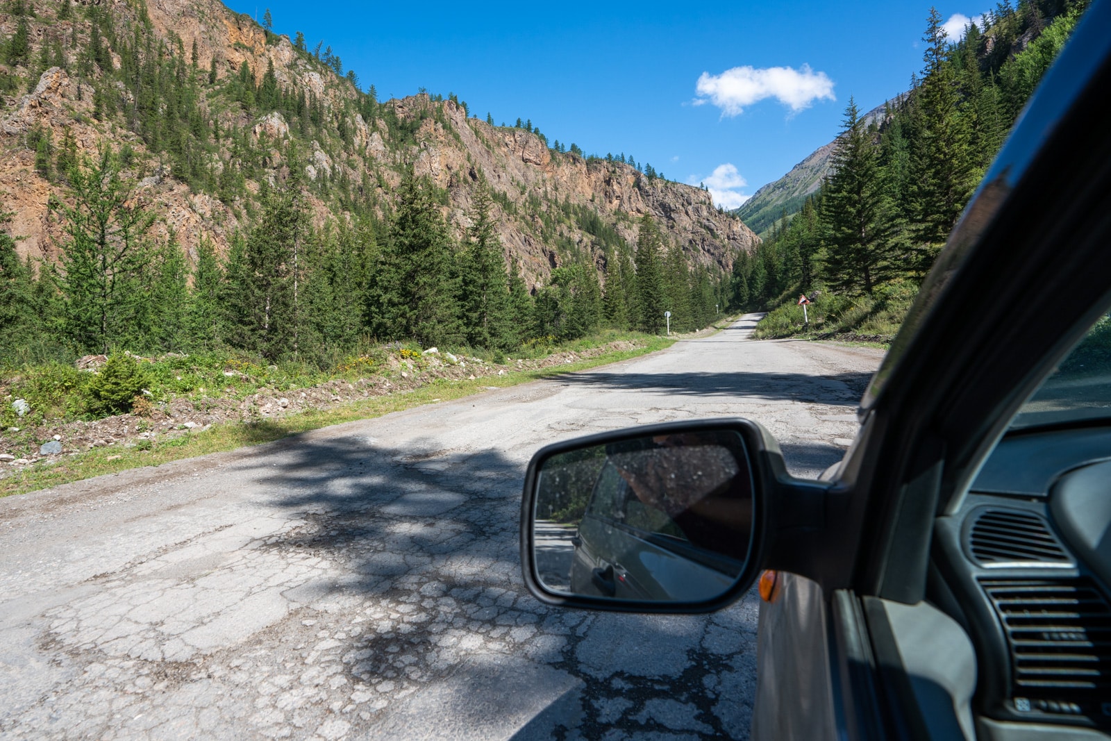 Driving in Altai, Russia