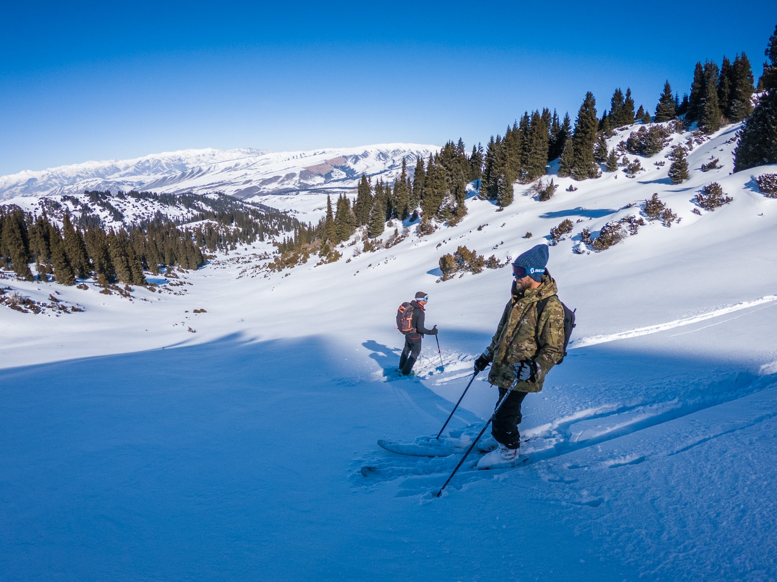 Backcountry skiing in Jyrgalan, Kyrgyzstan