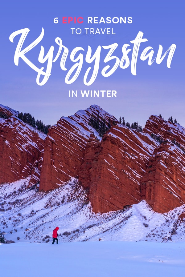 Traveling to Kyrgyzstan in winter is a must-do for anyone interested in an off the beaten track winter trip in Central Asia. From skiing to hot springs to horses in the snow, Kyrgyzstan has everything you need for an epic winter vacation. Read on for 6 epic reasons to travel Kyrgyzstan in winter. #Kyrgyzstan #CentralAsia #Winter