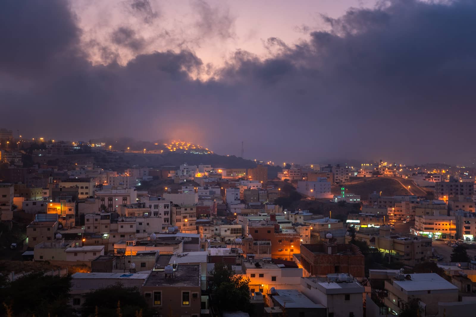 Twilight in Abha, Saudi Arabia