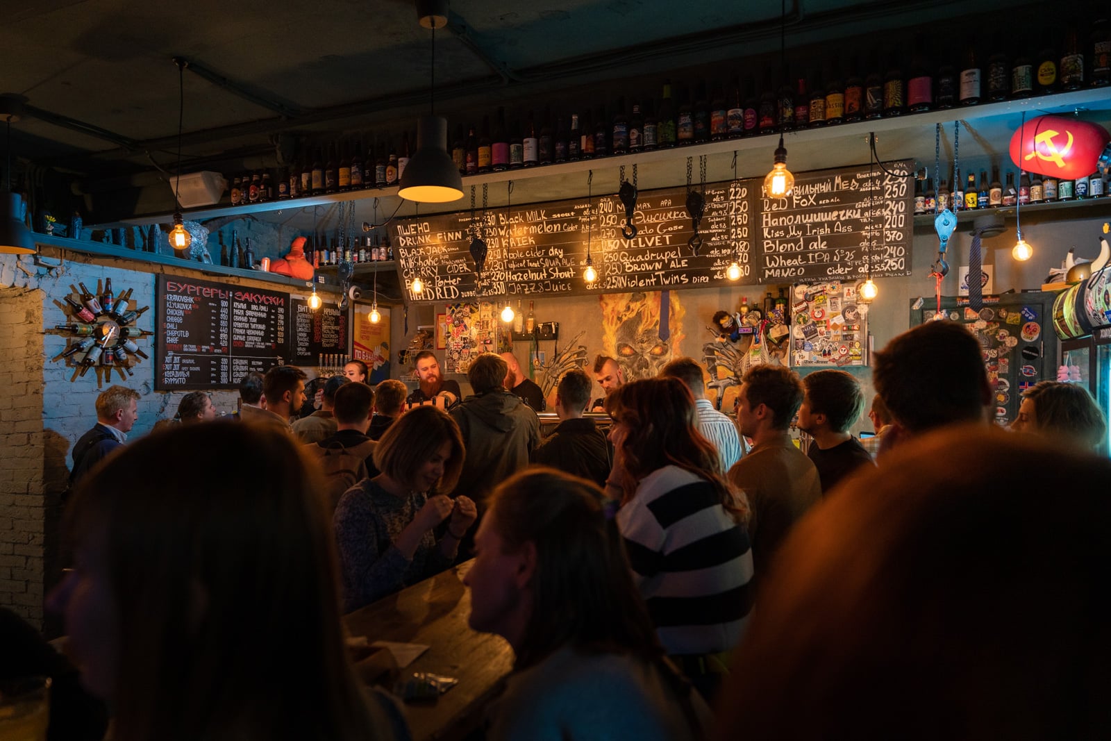 Craft beer bar in Moscow, Russia