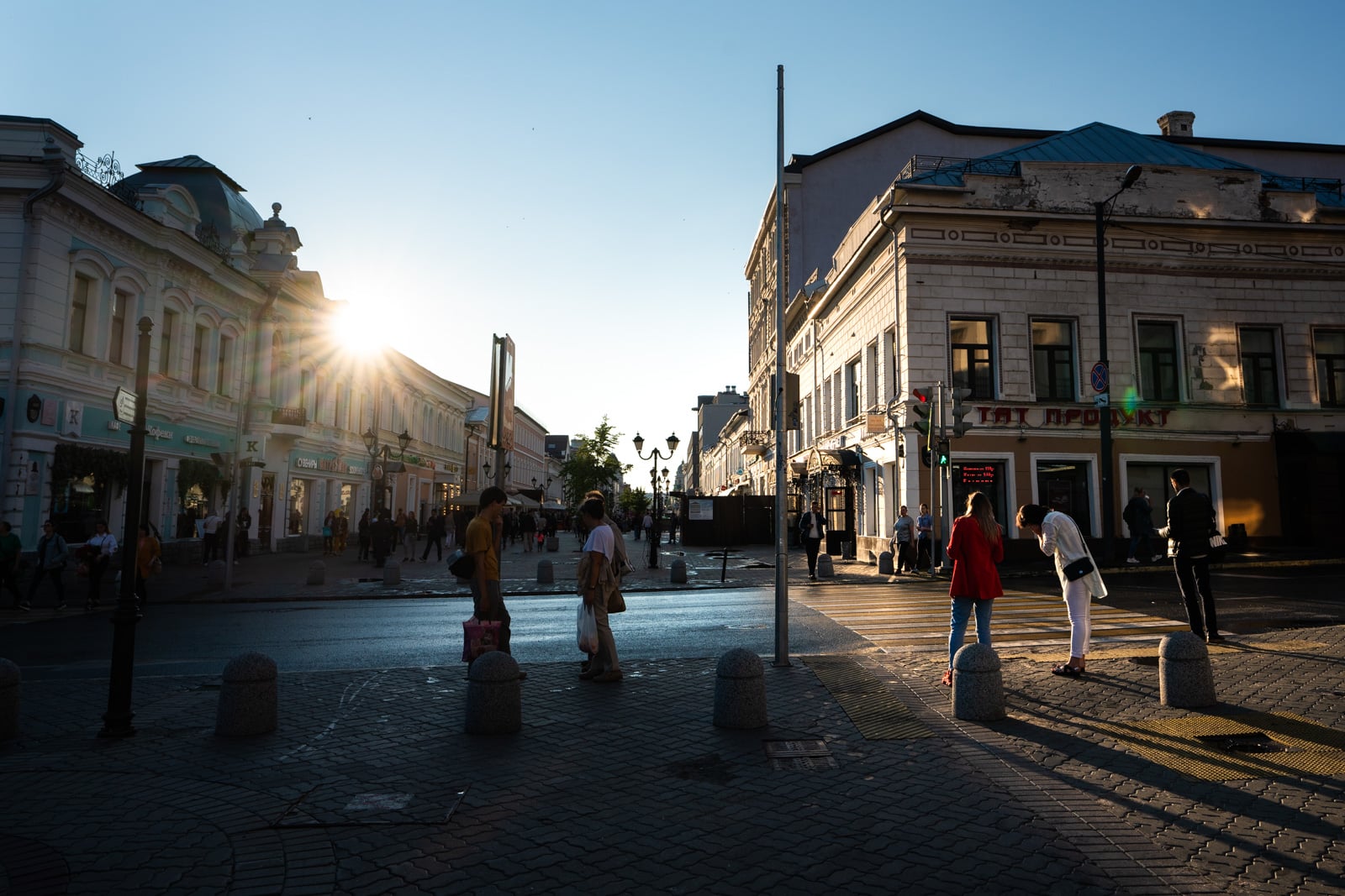 Bauman street in Kazan, Tatarstan, Russia