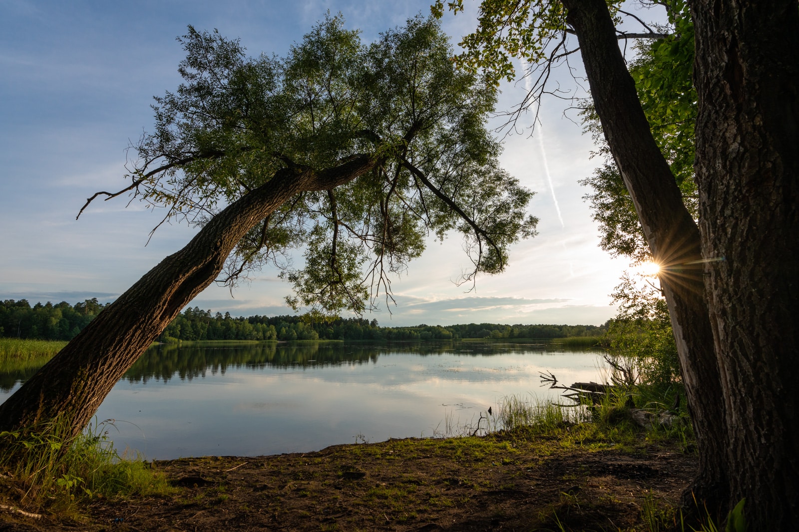 Volga river lake in Tatarstan, Russia