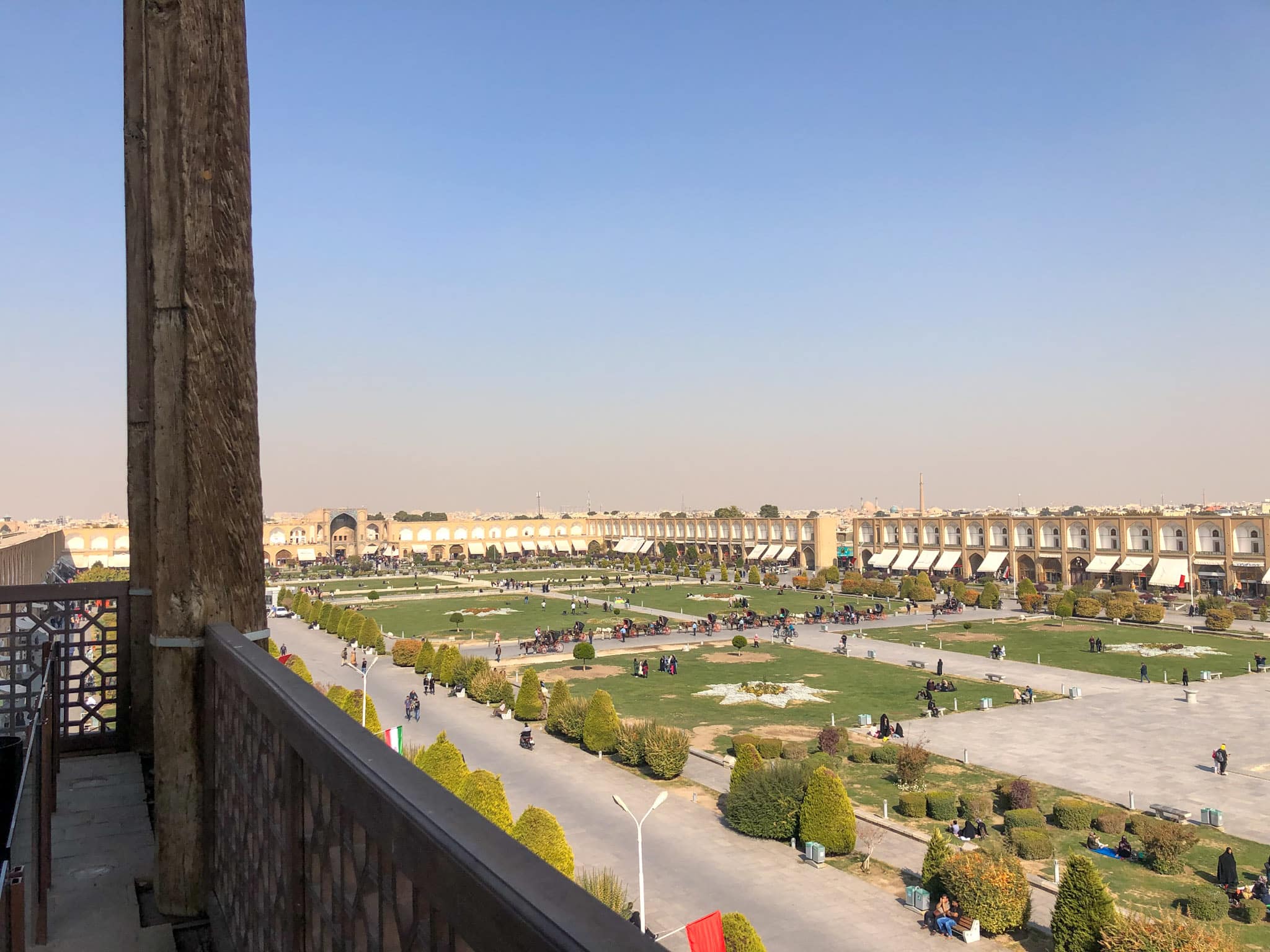 View over Nagsh-e-Jahan square in Isfahan, Iran