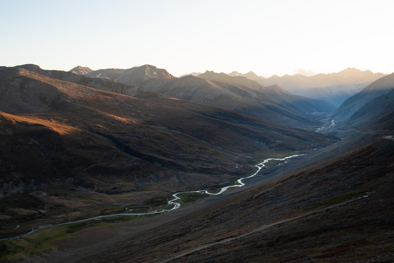 Sunset over Babusar Pass in Pakistan