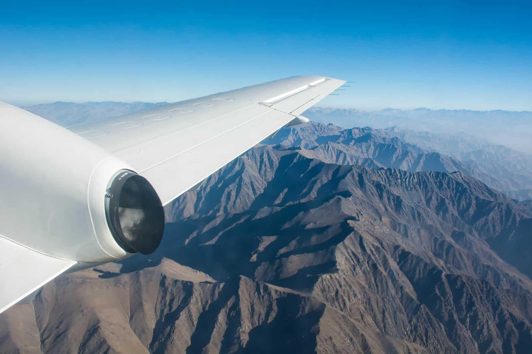 Flying over Afghanistan