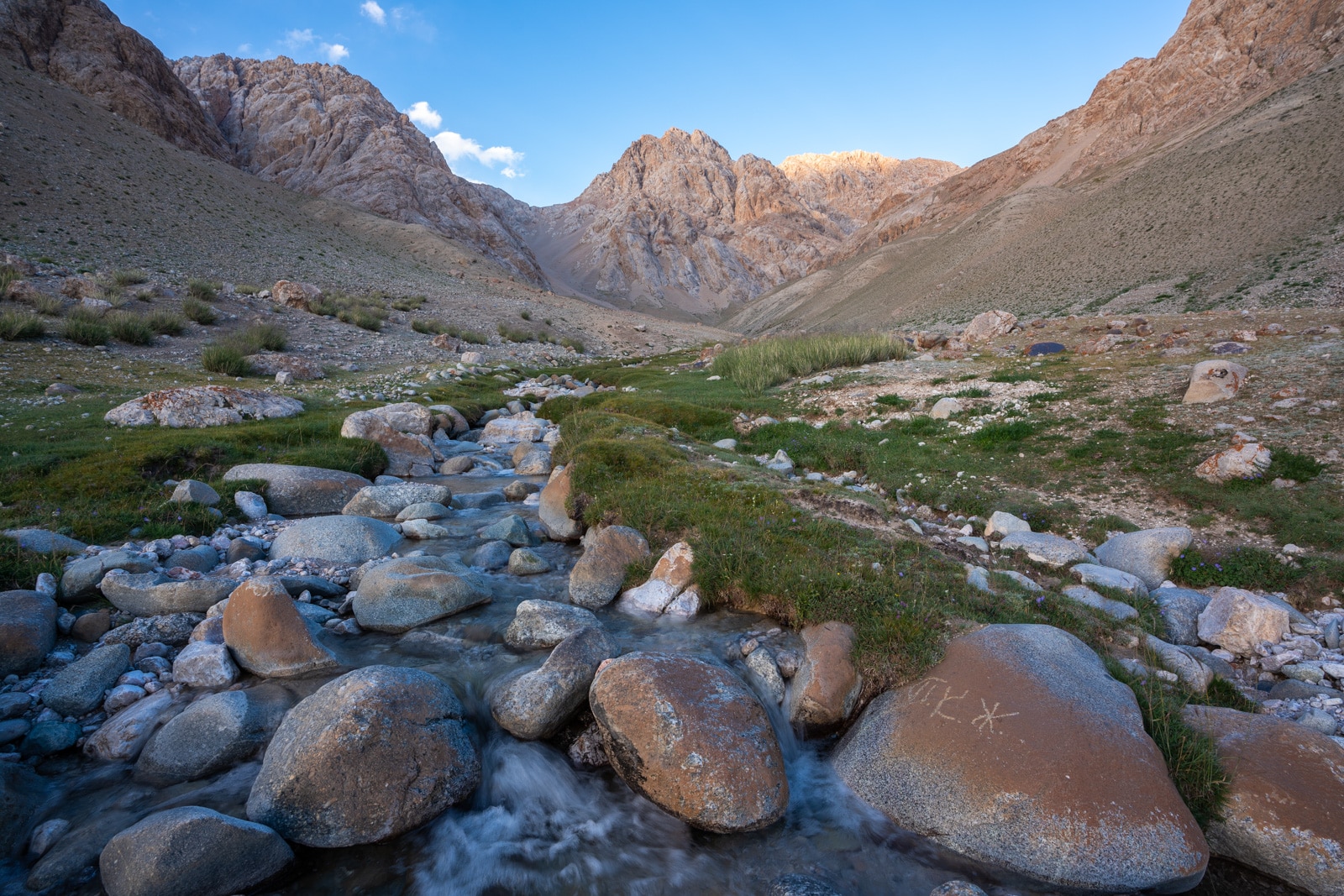 Mountain stream near Shaimak, Tajikistan