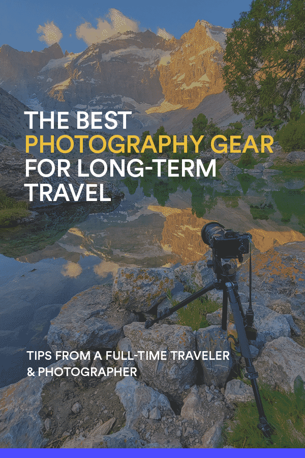 Deciding what photography gear to pack when traveling can be stressful. To help, here are the cameras, lenses, bag, and other accessories I travel with and recommend to other travel photographers. I've perfected this packing list after more than four years of full-time backpacking around the world. Click to find out what I use and recommend.