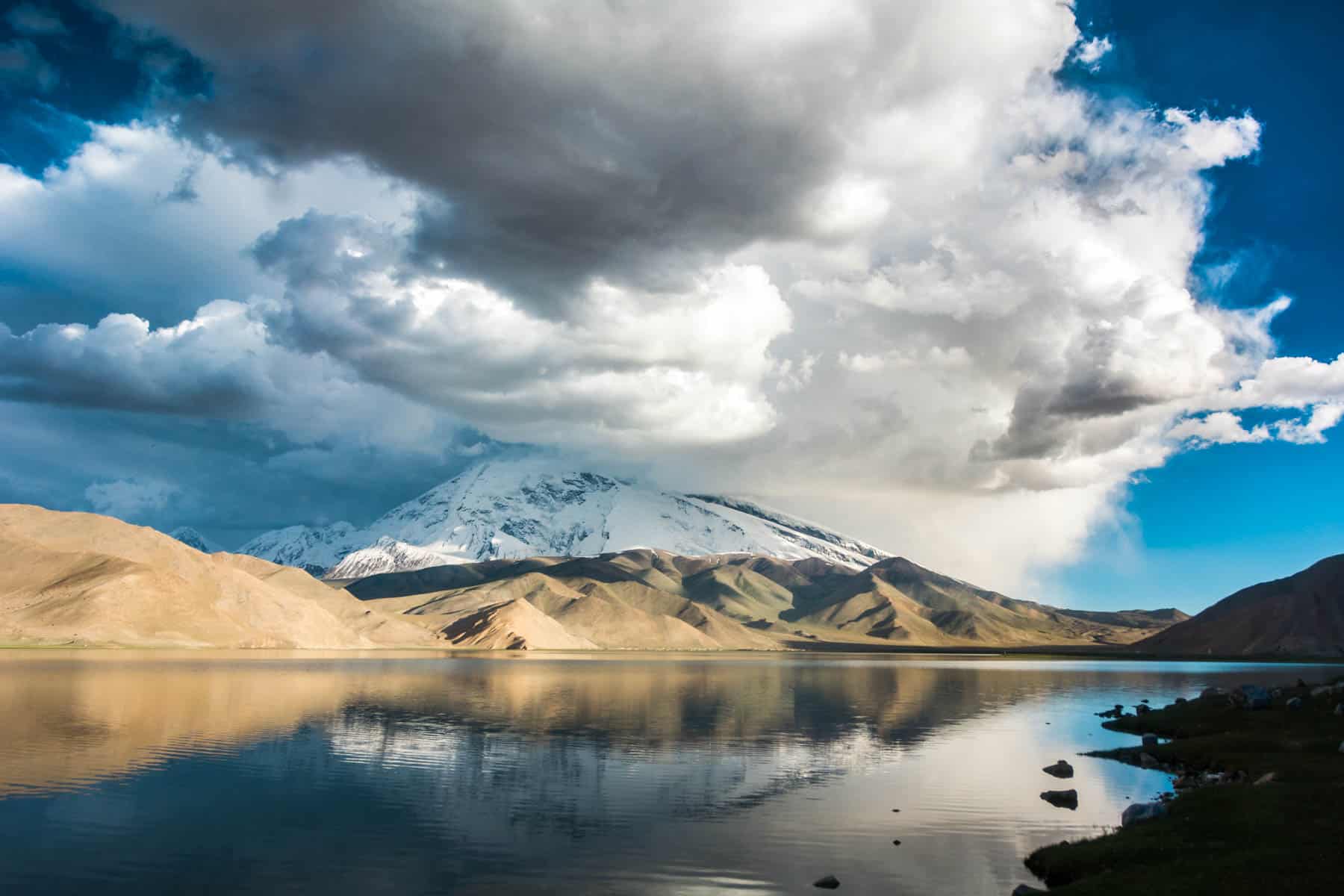 Clouds over Karakul Lake, Xinjiang, China
