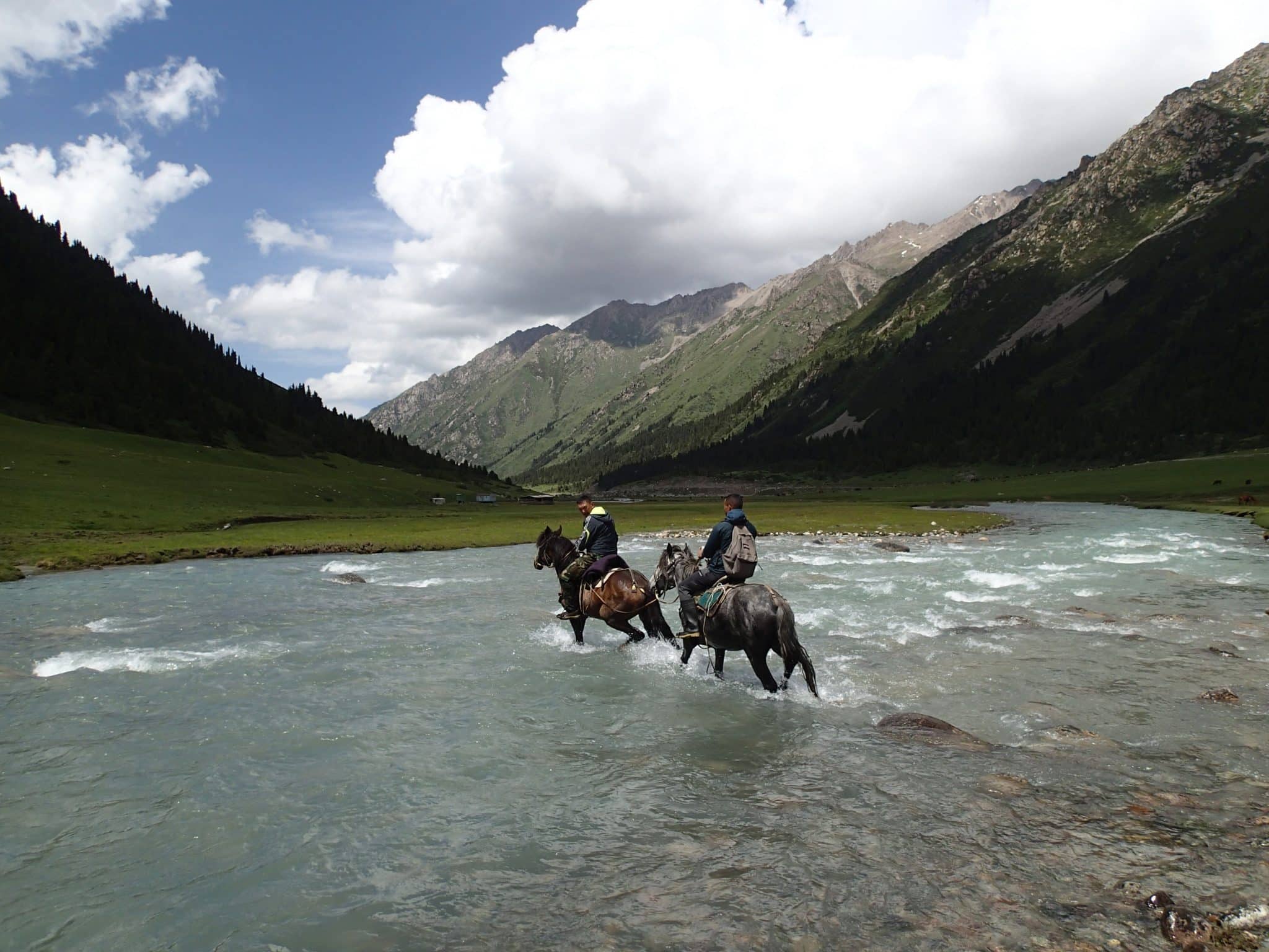 Tyreek horse trekking in Kyrgyzstan