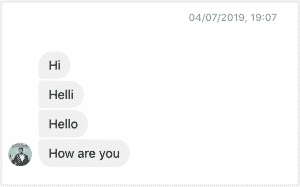 Screenshot of a random man sending multiple hello messages on Instagram