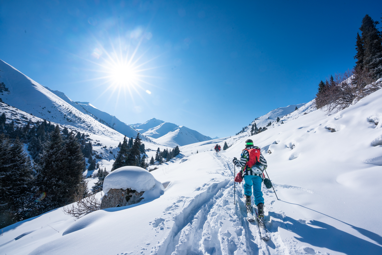 Alex ski touring in Kyrgyzstan