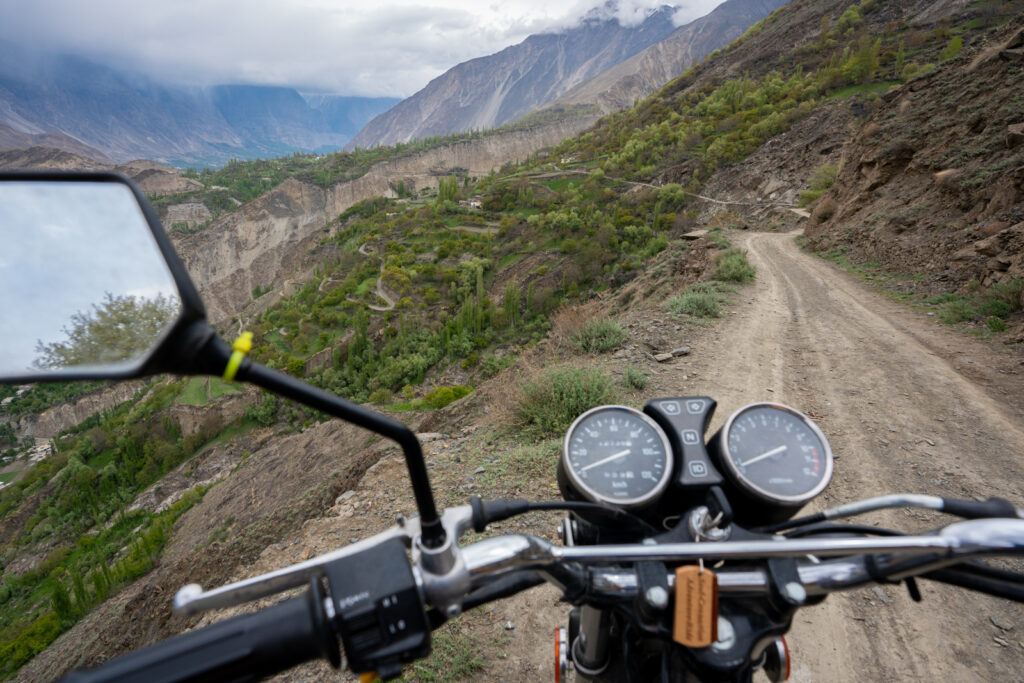 Pakistan adventure motorcycle tour: offroad biking in Nagar, Pakistan